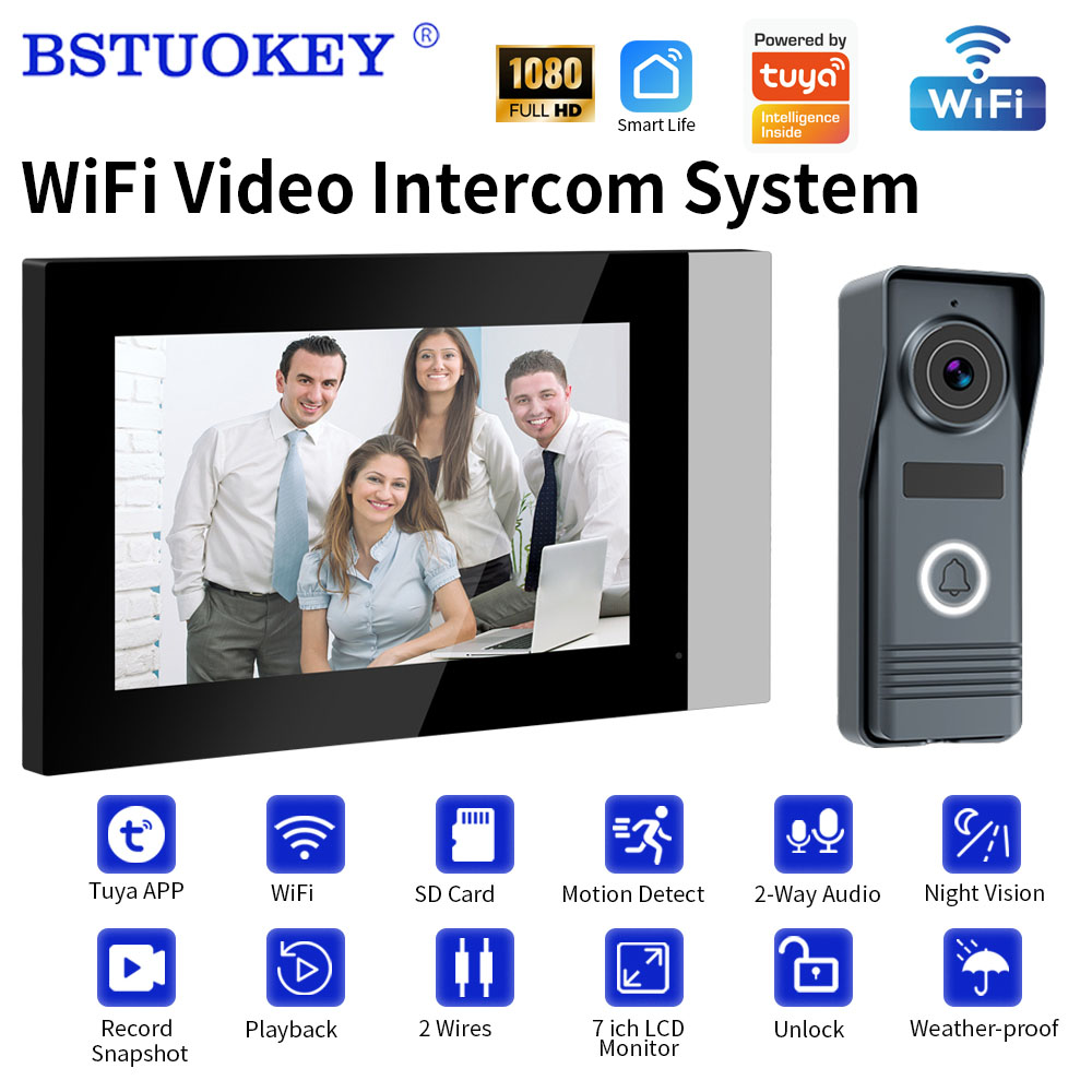 Smart Doorbell Wired - 2 telli akıllı ev Wifi 1080P