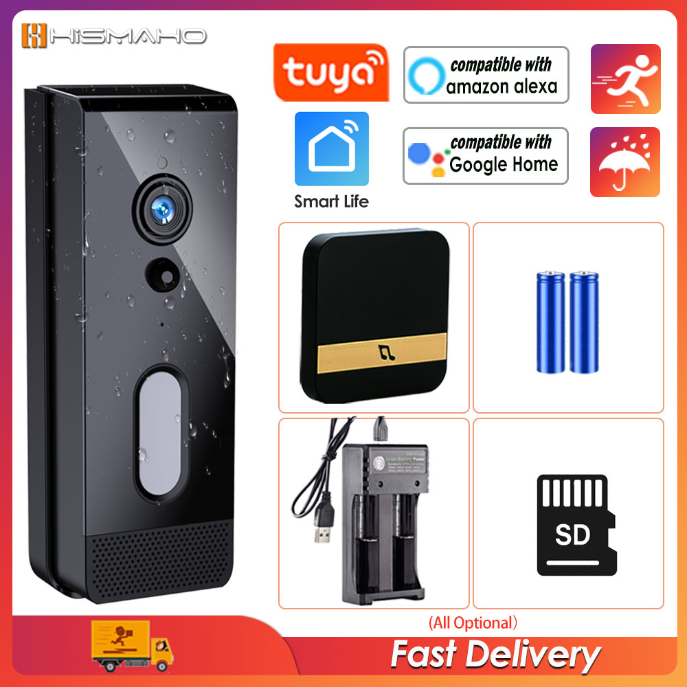 Smart Doorbell Wired - Tuya WiFi kapı zili kamera açık