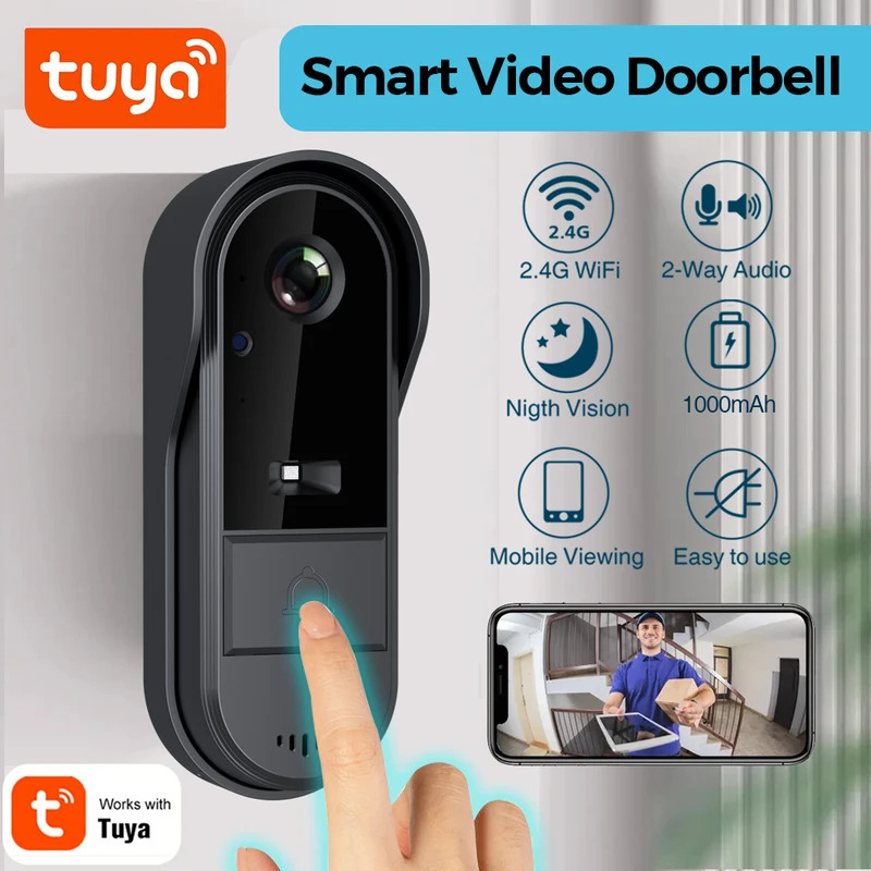 Smart Doorbell Wired - Tuya WiFi kapı zili 2 yönlü
