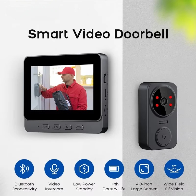Smart Doorbell Wired - M8 Akıllı Görsel Kapı Zili WiFi