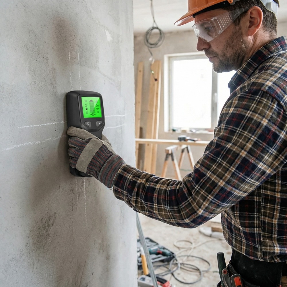 Water Leak Detector Wired - 5'i 1 Arada Dijital Çivi Dedektörü