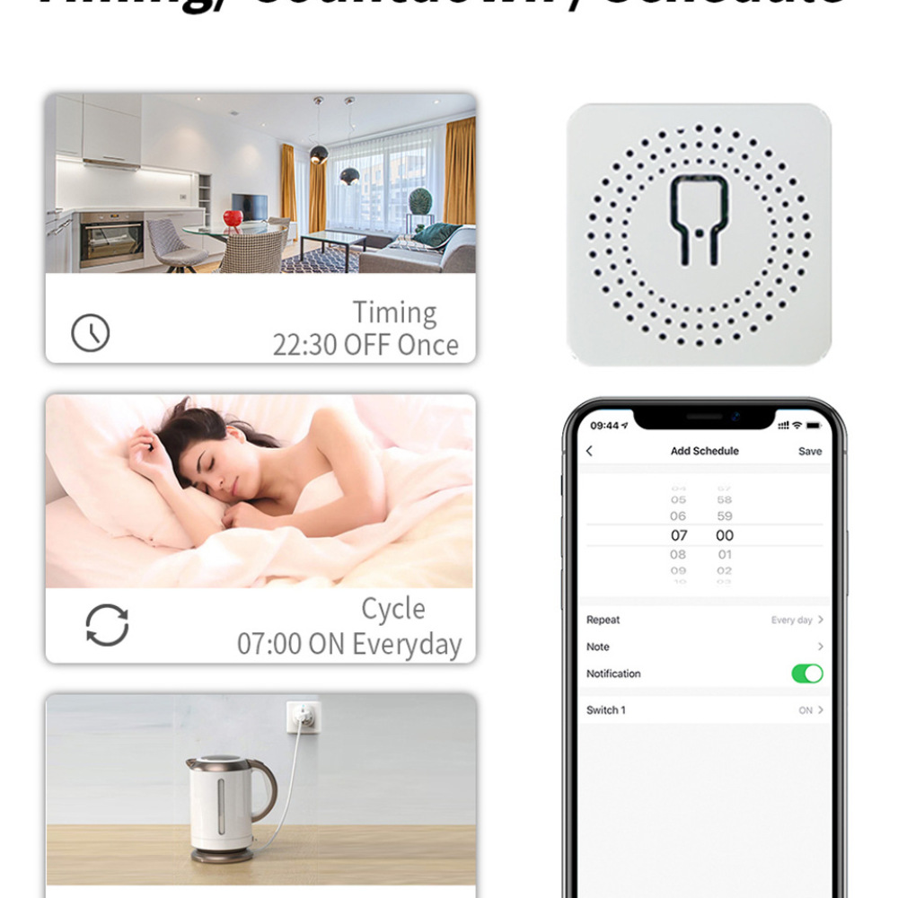Diy Smart Home Automation Devices - Akıllı Ev WiFi Anahtar Modülü 16A