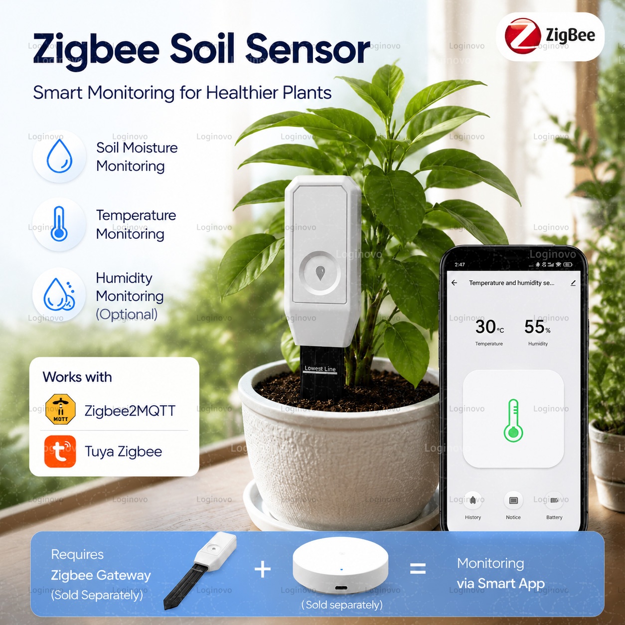 Home Automation Ideas - Tuya Zigbee Toprak Nem Test Cihazı