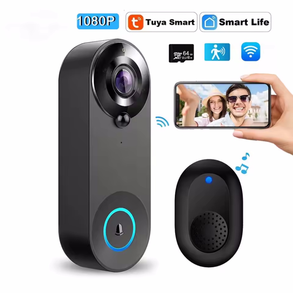 Tuya 1080P kablosuz WIFI kapı  - Smart Doorbell Wired incelemesi ve fiyatı