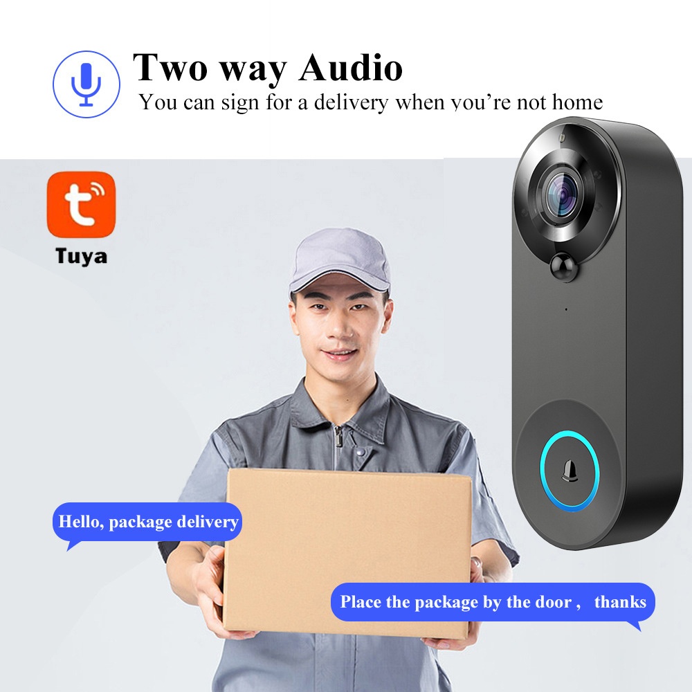 Tuya 1080P kablosuz WIFI kapı  - Smart Doorbell Wired incelemesi ve fiyatı