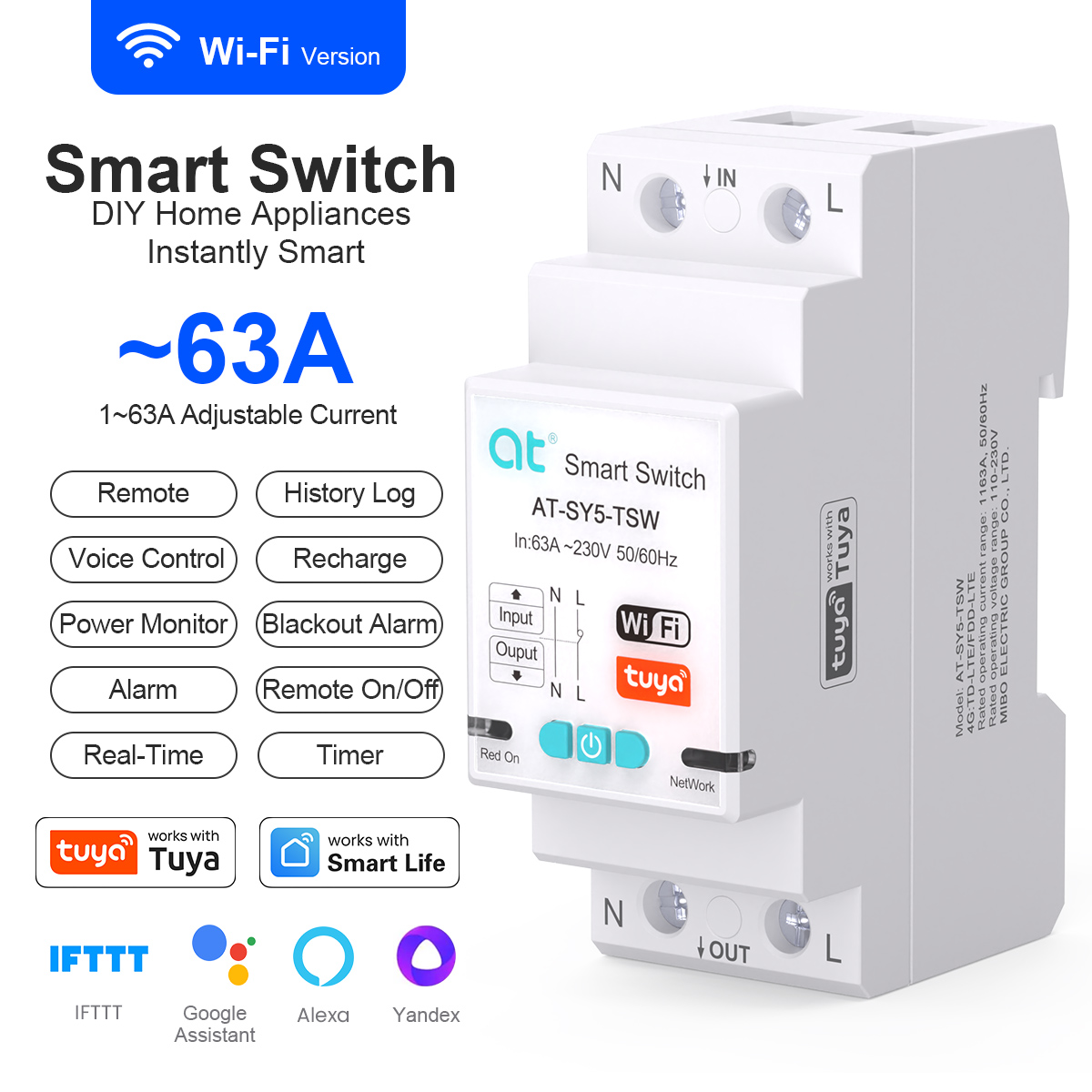 Akıllı Anahtar Devre Kesici Tu - Home Automation Industry incelemesi ve fiyatı