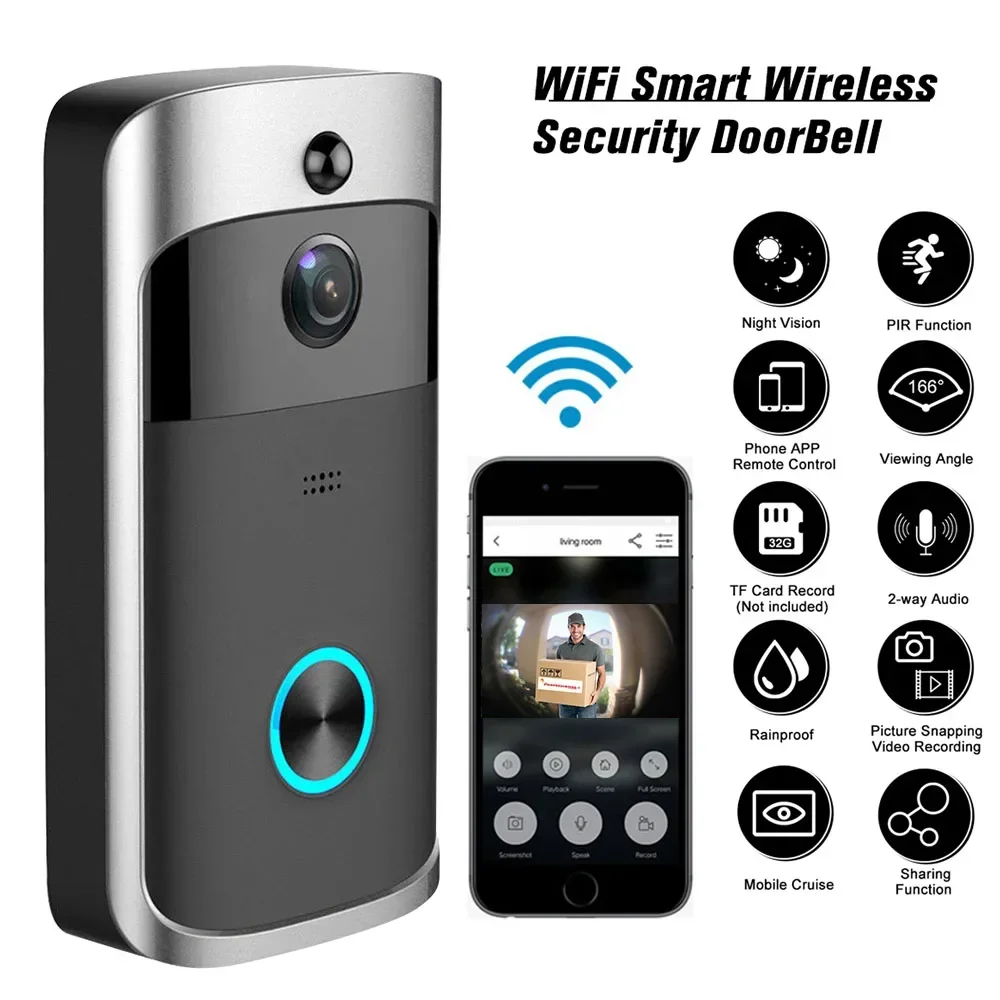 720P HD Akıllı Ev Kablosuz WIF - Smart Doorbell Wired incelemesi ve fiyatı