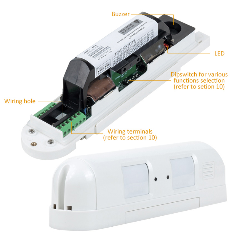 DC12V Kablolu Çift Perde PIR H - Motion Sensor Pir Wired incelemesi ve fiyatı