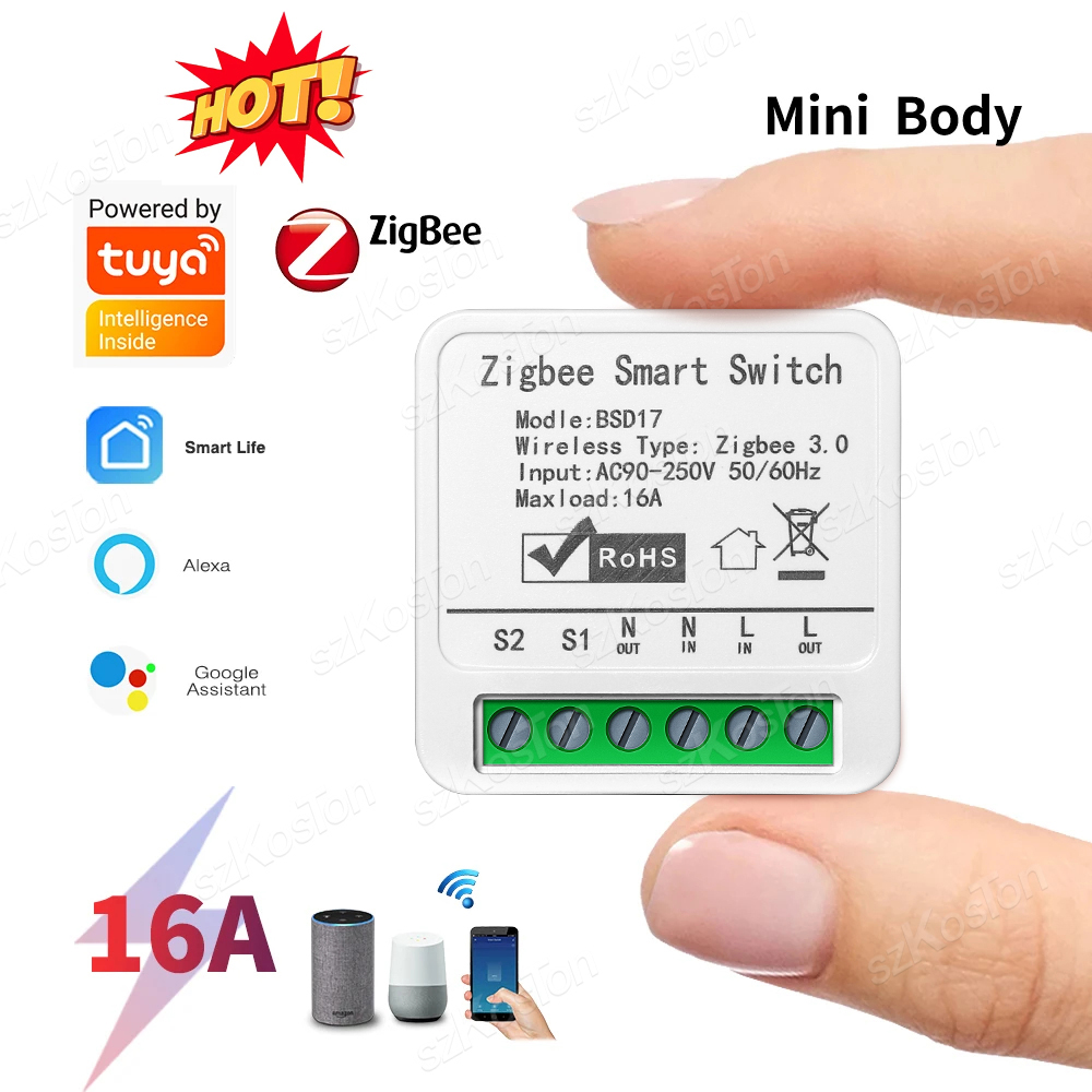 16A Tuya ZigBee Akıllı Anahtar - Diy Home Automation Hub incelemesi ve fiyatı