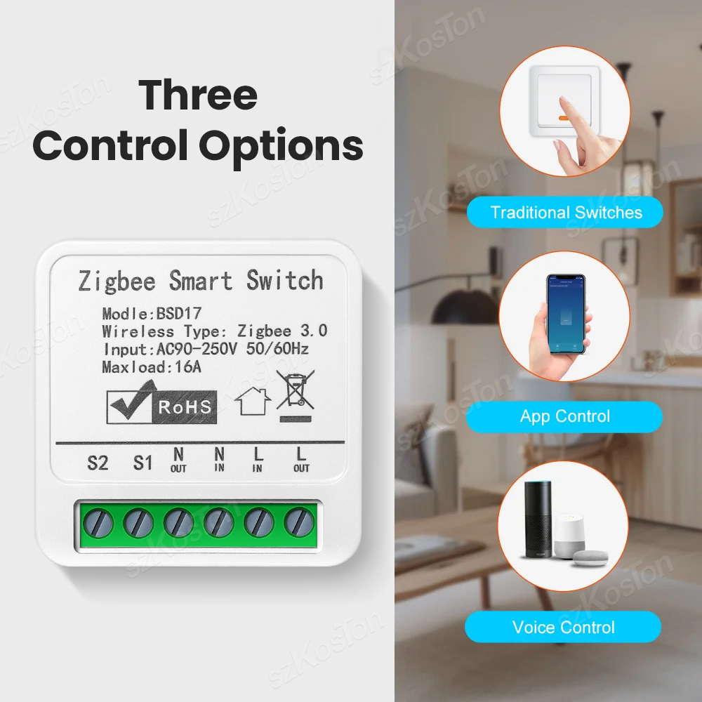 16A Tuya ZigBee Akıllı Anahtar - Diy Home Automation Hub incelemesi ve fiyatı